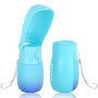 JOPHEK Gourde portable 300 ml pour animaux de compagnie, pliable à 180 °, anti-fuite, avec filtre à charbon actif, pour promenad