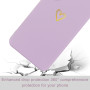 Wirvyuer Coque Compatible avec Samsung Galaxy S23 FE 5G Antichoc Coque Silicone TPU avec Motif Coeur d'amour Doré Mignon Étui Pr