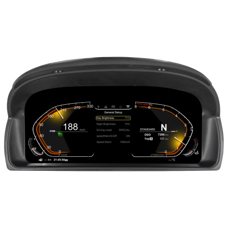 Combiné d’instruments numériques 10'' pour BMW X1 E84 2006-2015 Tableau de bord Compteur de vitesse