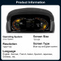 Combiné d’instruments numériques 10'' pour BMW X1 E84 2006-2015 Tableau de bord Compteur de vitesse