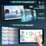 CAMECHO Android 15 Qualcomm 8-Core 4+64G Navi Autoradi pour BMW X1 E84 2010-2016, 10 Pouces sans Fil Carplay Bluetooth DSP Radio