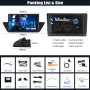 CAMECHO Android 15 Qualcomm 8-Core 4+64G Navi Autoradi pour BMW X1 E84 2010-2016, 10 Pouces sans Fil Carplay Bluetooth DSP Radio
