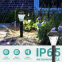 GIGALUMI Lot de 10 lampes solaires d'extérieur étanches pour l'extérieur, lampes solaires d'extérieur pour terrasse, pelouse, co