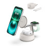 Belkin UltraCharge Pro 3 en 1 Chargeur Induction Qi2 25W, Station de Charge pour iPhone 17, iPhone Air, Apple Watch, AirPods, Pi
