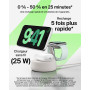 Belkin UltraCharge Pro 3 en 1 Chargeur Induction Qi2 25W, Station de Charge pour iPhone 17, iPhone Air, Apple Watch, AirPods, Pi