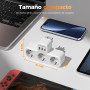 TESSAN 6 en 1 Prise Multiple Murale 3 Sortie AC avec 3 Ports USB, Prise Electrique Chargeur USB 3600W pour la Maison, Bureau, Co
