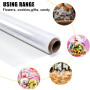 Papier Cadeau Transparent, 40cm x 30m - Rouleau Plastique Transparent pour Emballage et Fleuriste - Convient pour les Bouteilles