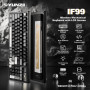 YUNZII IF99 Clavier de Jeu Mécanique sans Fil avec Smart LCD Display,QMIK/Via Programmable BT/2.4G/USB-CGasket Mounted Hot Swap 