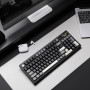 YUNZII IF99 Clavier de Jeu Mécanique sans Fil avec Smart LCD Display,QMIK/Via Programmable BT/2.4G/USB-CGasket Mounted Hot Swap 