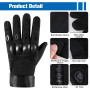 Gants De Moto Été, Gants Respirant à Écran Tactile Plein Doigt pour Homme et Femme