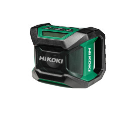 HiKOKI Radio de Chant - 18 V, Bluetooth, Dab+/FM, Design Robuste, Volume Élevé, Longue Autonomie, Inclus Adaptateur AC, Écran Ré