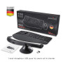 Perixx PERIDUO-605 Combo Ergonomique Clavier et Souris sans Fil USB, Souris Verticale à Molette Inclinable, Repose-Poignet Régla