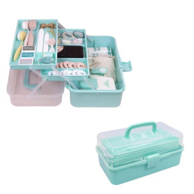 Craftelier - Boîte à outils en plastique | Boîtes de rangement en plastique avec compartiments | Organisateur de médicaments et 