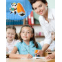 SOSALUK Tampon Enseignant Français 8PCS Boîte Tampon Auto Encreur Enfant Tampons Encreurs Cadeau Professeur Enseignants Tampons 