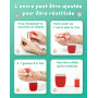 SOSALUK Tampon Enseignant Français 8PCS Boîte Tampon Auto Encreur Enfant Tampons Encreurs Cadeau Professeur Enseignants Tampons 