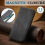 OKZone Coque pour iPhone 15 Plus, PU Cuir Portefeuille Housse Magnétique Flip Pochette Étui à Rabat Case avec Antichoc TPU Houss
