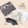 Hat Hut Bonnet Satin Soie Cheveux Nuit, Bonnet de Soie pour Dormir Cheveux Bouclés Femmes Hommes - Réglable et Réversible