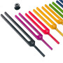 Benefischl 1 Lot de 9 Diapasons pour la Guérison, Ensemble de Diapasons de Guérison Sonore, Ensemble de Diapasons de Chakra
