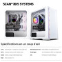 Median Scan PC de Jeu refroidi par Liquide | RTX 5070 12 Go | Ryzen 7 5700X 8 cœurs | 32 Go de RAM | SSD M.2 1 to | Éclairage RV