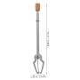 Operitacx Pince alimentaire en acier inoxydable - Pinces à Glace Inox Triangle Griffes - Accessoire de Cuisine Barbecue & Polyva
