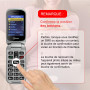 Melefon Téléphone Portable à Clapet pour Senior avec Bouton SOS,Touches d'Appel Rapide - Le pour Vos Parents