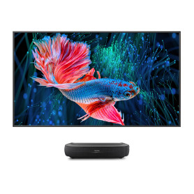 hisense 100L9HD Trichroma Laser TV INCL. 120" ALR Fresnel Daylight Screen