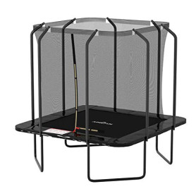 Trampoline Luxury Carré - 244 x 244cm Noir- Gamme Square