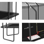 Trampoline Luxury Carré - 244 x 244cm Noir- Gamme Square