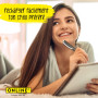 Recharges universelles stylo à bille 6x de ONLINE, convient à Parker etc I Trait M I Standard international I Indélébile I longu