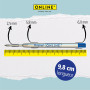 Recharges universelles stylo à bille 6x de ONLINE, convient à Parker etc I Trait M I Standard international I Indélébile I longu