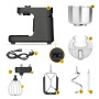 Ooni Halo Pro Mixeur Spiral - Robot à pétrir avec accessoires - Capacité de 7,3 litres - 58 vitesses - Gris anthracite