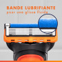 Gillette Fusion5 Recharges De Lames De Rasoir Pour Homme, 12 Recharges De Lames De Rasoir