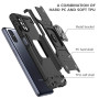 KANSI Coque Compatible pour Samsung Galaxy M51, Verre Trempé [2 Pièces] Housse TPU Silicone Rotation 360° Aimant Anneau Support 