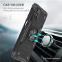 KANSI Coque Compatible pour Samsung Galaxy M51, Verre Trempé [2 Pièces] Housse TPU Silicone Rotation 360° Aimant Anneau Support 
