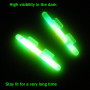 QualyQualy Bâtons Lumineux pour Canne à Pêche, Lumière de pêche de Nuit, Glow Stick Pêche de Nuit Vert Fluorescent Baton Lumineu