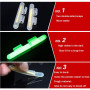 QualyQualy Bâtons Lumineux pour Canne à Pêche, Lumière de pêche de Nuit, Glow Stick Pêche de Nuit Vert Fluorescent Baton Lumineu