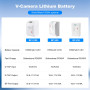 VILTROX V Mount,Mini V-Lock Battery avec écran LCD,Dual D-Tap&USB Output,99Wh/14.8V,Blanc Batterie Mini V Lock en Appareils Phot
