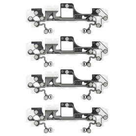 ECSiNG Lot de 4 films conducteurs de rechange pour poignée de clavier - Film conducteur flexible compatible avec PS5 BDM-030 - C