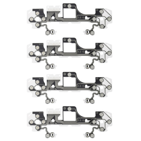 ECSiNG Lot de 4 films conducteurs de rechange pour poignée de clavier - Film conducteur flexible compatible avec PS5 BDM-030 - C