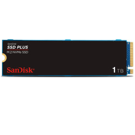 SanDisk SSD Plus 1 To, M.2 2280, PCIe Gen3 NVMe SSD, avec une vitesse de lecture allant jusqu'à 3200 MB/s