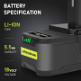 2X 18V 5.5Ah Batteries au Lithium pour Ryobi P108 RB18L40 P108 RB18L25 P108 RB18L15 P108 RB18L13 P107 P108, P122 P104 P105 P102 