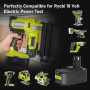 2X 18V 5.5Ah Batteries au Lithium pour Ryobi P108 RB18L40 P108 RB18L25 P108 RB18L15 P108 RB18L13 P107 P108, P122 P104 P105 P102 