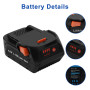 Awekamer 18V 5500mAh Lithium Remplacement Batterie pour AEG L1815R L1820R L1825R L1830R L1840R L1850R L1860R B1814G B1817G B1814