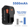 Awekamer 18V 5500mAh Lithium Remplacement Batterie pour AEG L1815R L1820R L1825R L1830R L1840R L1850R L1860R B1814G B1817G B1814