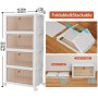 PurKeep Lot de 4 boîtes de rangement avec couvercle – Boîte de rangement en plastique à 4 niveaux avec couvercle, boîtes empilab