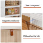 PurKeep Lot de 4 boîtes de rangement avec couvercle – Boîte de rangement en plastique à 4 niveaux avec couvercle, boîtes empilab