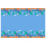 Procos Décoration d'anniversaire Stitch, pièces, contient 8 assiettes gobelets en carton, 20 serviettes, nappe, guirlande, ballo