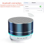 Enceinte Bluetooth Haut Parleur Portable Mini Speaker Basses Stéréo Trompette Lumière Wireless Soutien LED FM USB Micro SD pour 