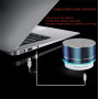 Enceinte Bluetooth Haut Parleur Portable Mini Speaker Basses Stéréo Trompette Lumière Wireless Soutien LED FM USB Micro SD pour 