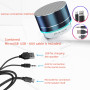 Enceinte Bluetooth Haut Parleur Portable Mini Speaker Basses Stéréo Trompette Lumière Wireless Soutien LED FM USB Micro SD pour 